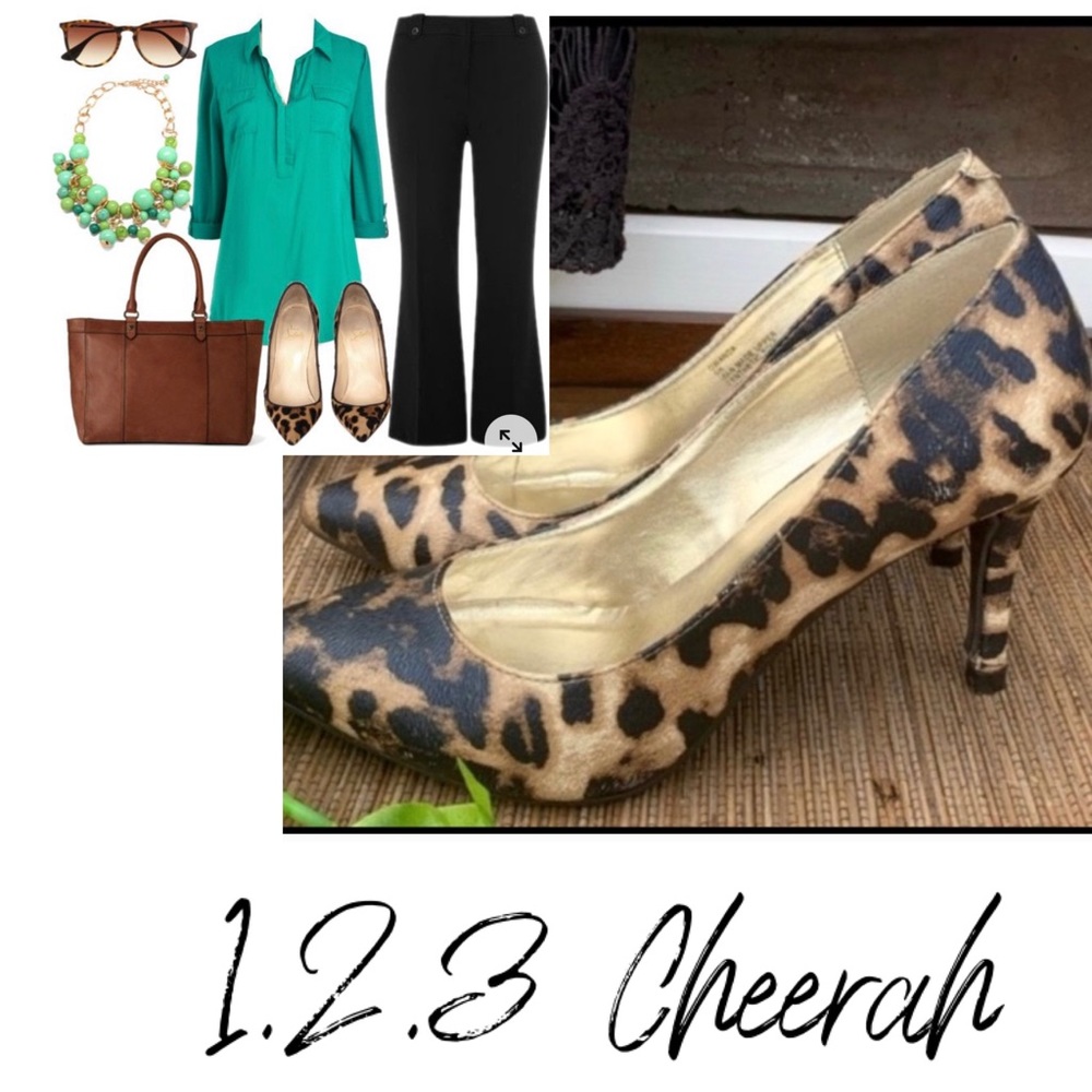 Cheetah 1.4.3 Girl 3” heel pumps black & Brown